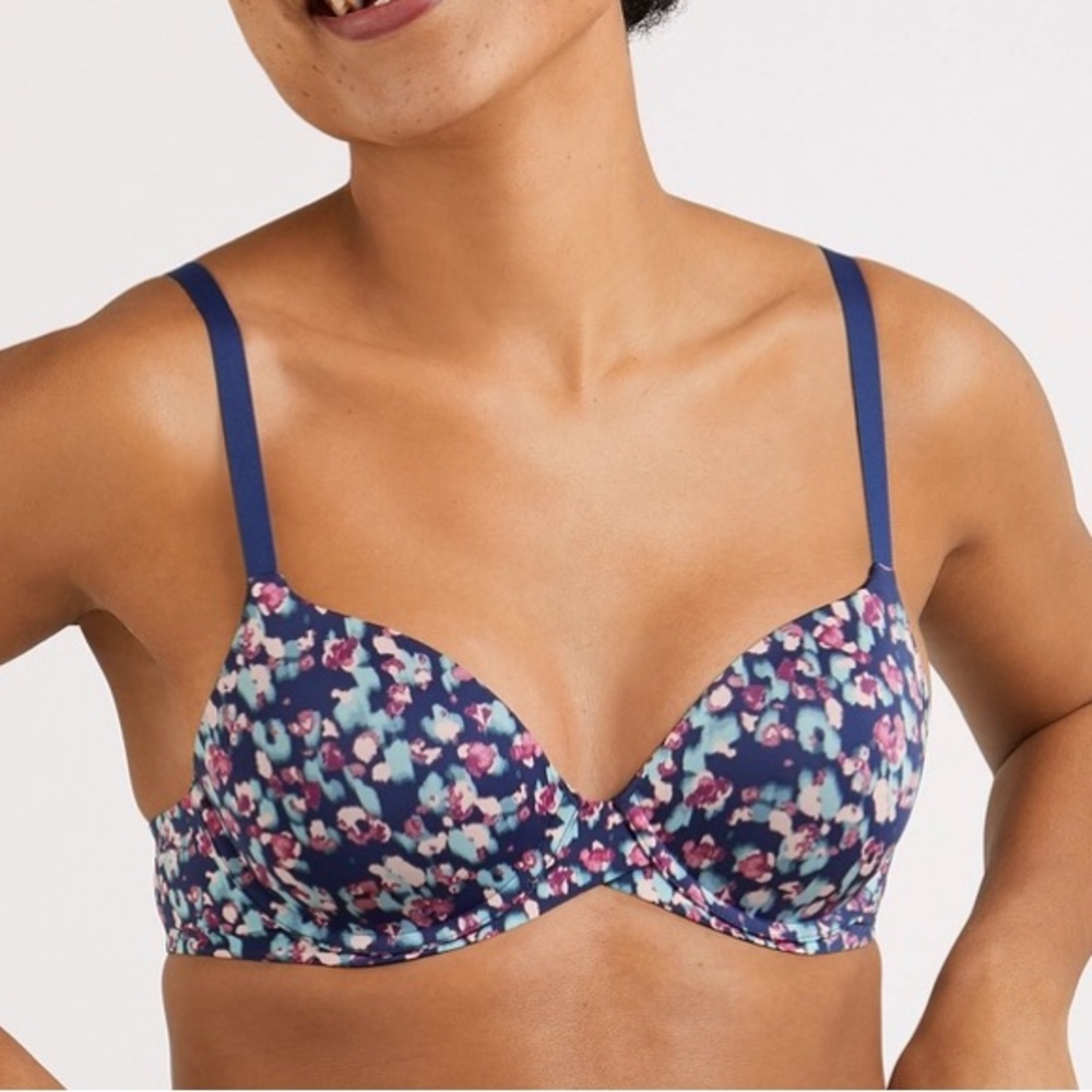 SALE NWT Fabulous Fit T-Shirt Bra in Navy Leopard - Picture 10 of 11